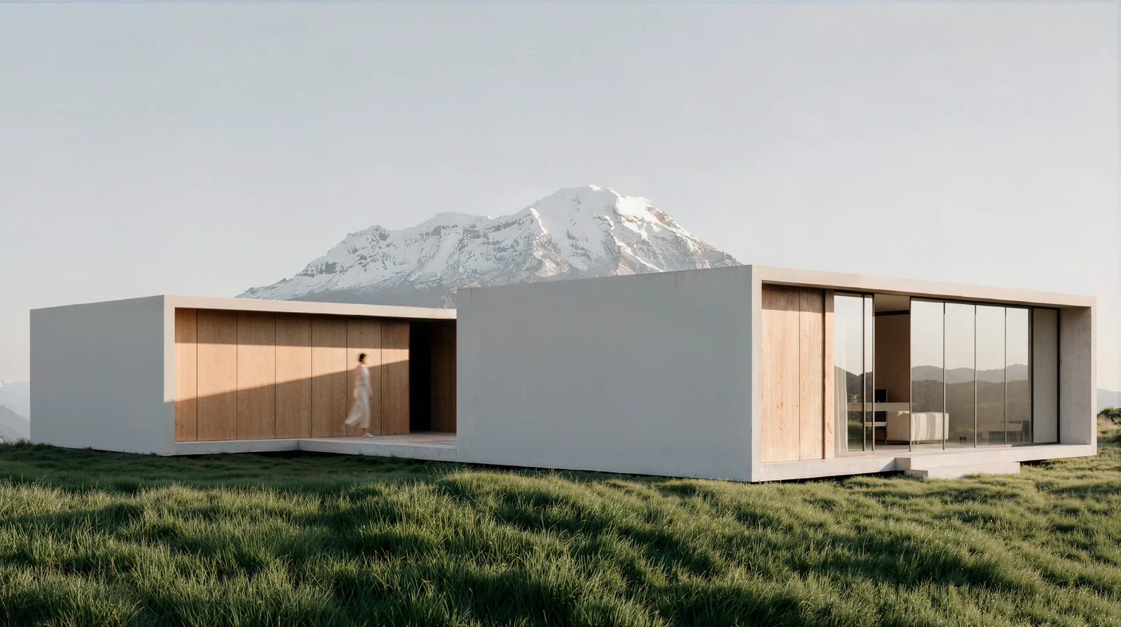 Visualización arquitectónica exterior